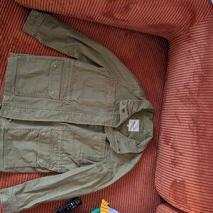 Madewell Olive Jean Jacket